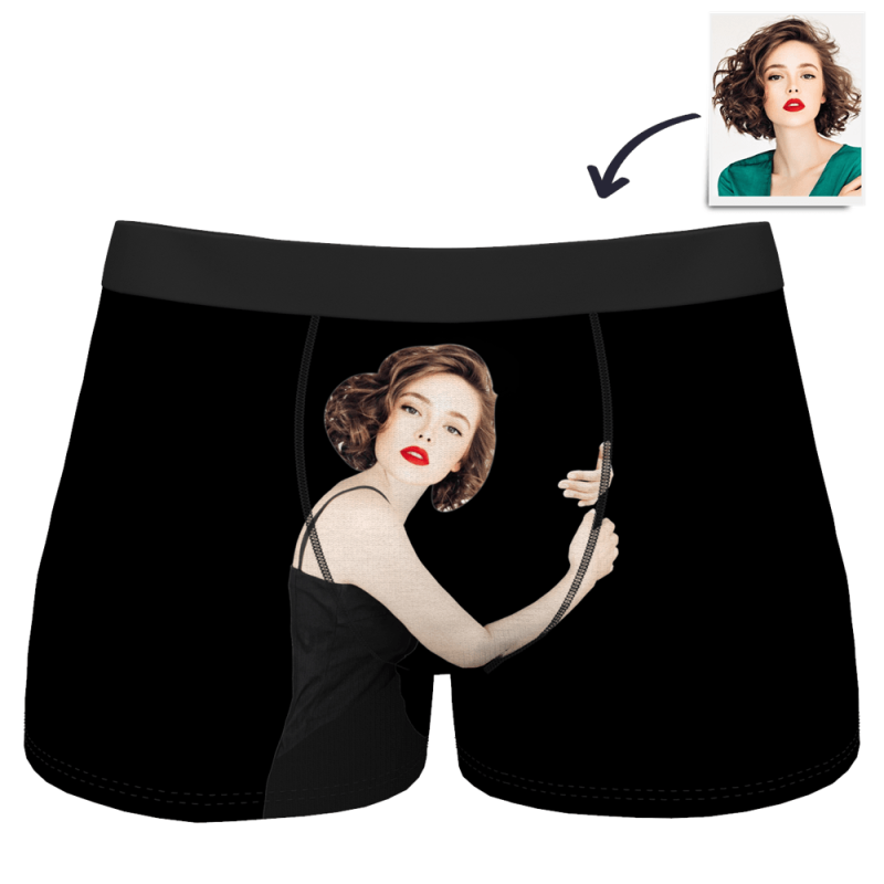 Custom Face Boxer Funny Gift For Him – Light Skin