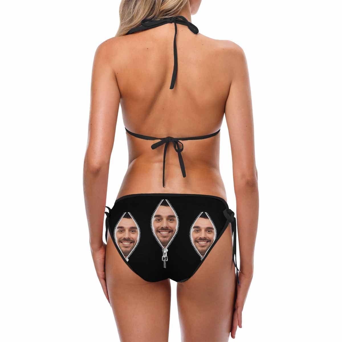 Custom Bikini With Husband Face Personalized Swimwear Women Funny Swimsuit Summer Gifts - Image 2