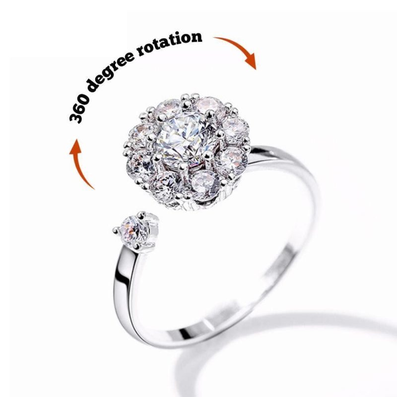 Lucky Rings Rotating Opening Rings Spinning Rings Valentine’s Day Gifts
