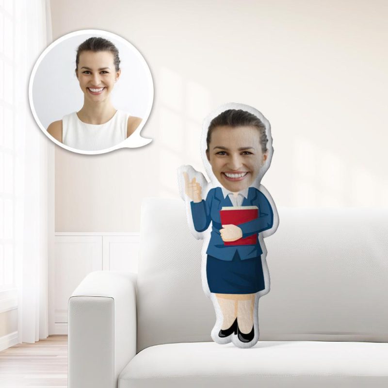 Teacher Face Pillows Custom Teacher Gifts Custom Pillows Female Teacher Costume