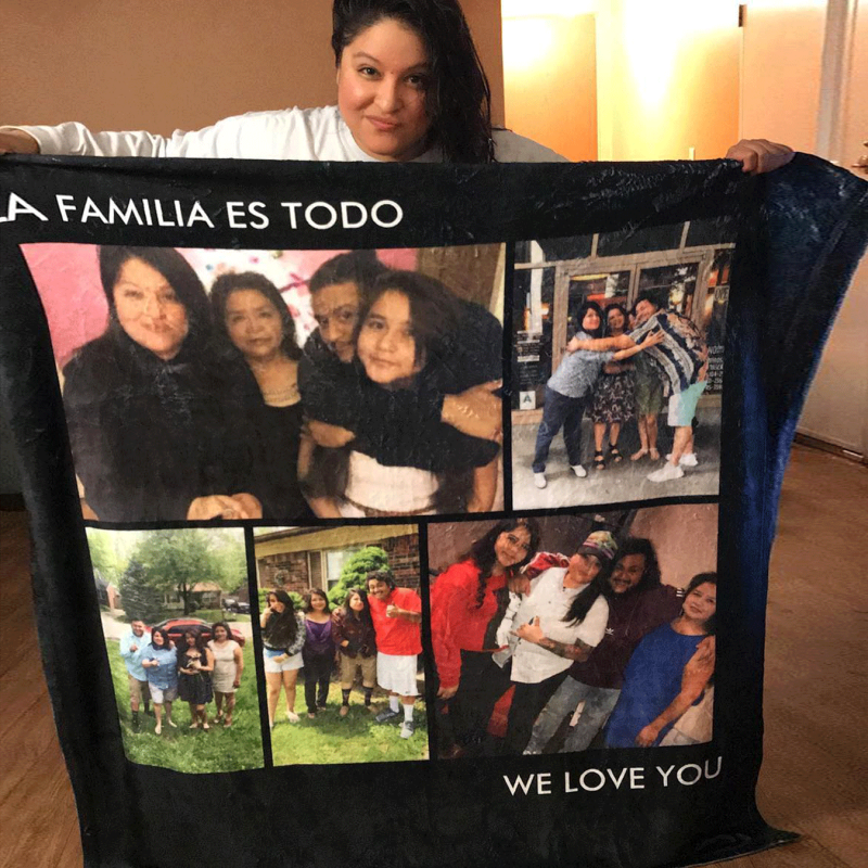 Custom Photo Blankets Photo Bedding Set