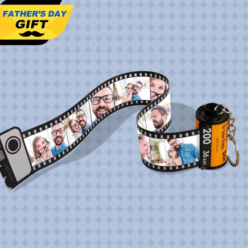 Father’s Day Keychain Camera Roll Keychain Memorial Gifts For Dad Father‘s Day Gift