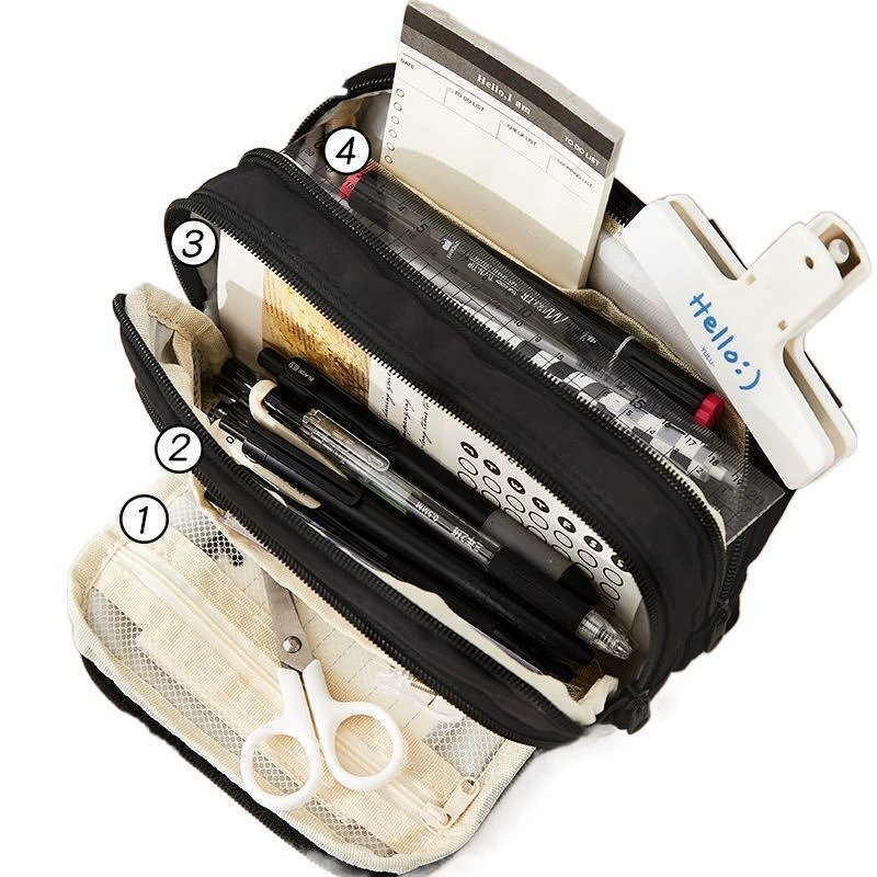 Large Pencil Case — Multi-Slot Desk Organizer