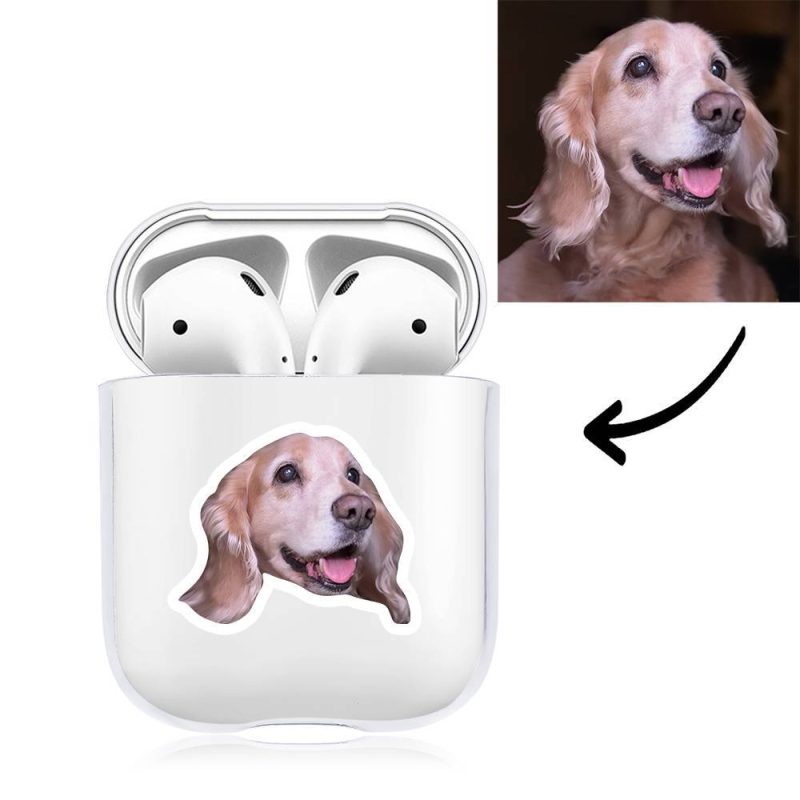 Custom Photo Earphone Case for AirPods Lovely Dog Transparent – Avatar