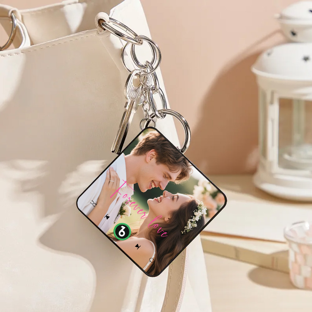 Custom Music Mini Fridge Magnet Keychain Gifts for Her Personalized Photo Gifts for Couple Unique Gift for Anniversary Gift - Image 2