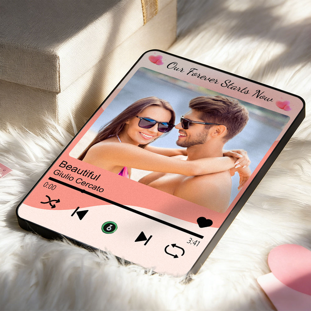 Personalized Song Plaque: Custom Photo Acrylic Music Player Gift - Image 5