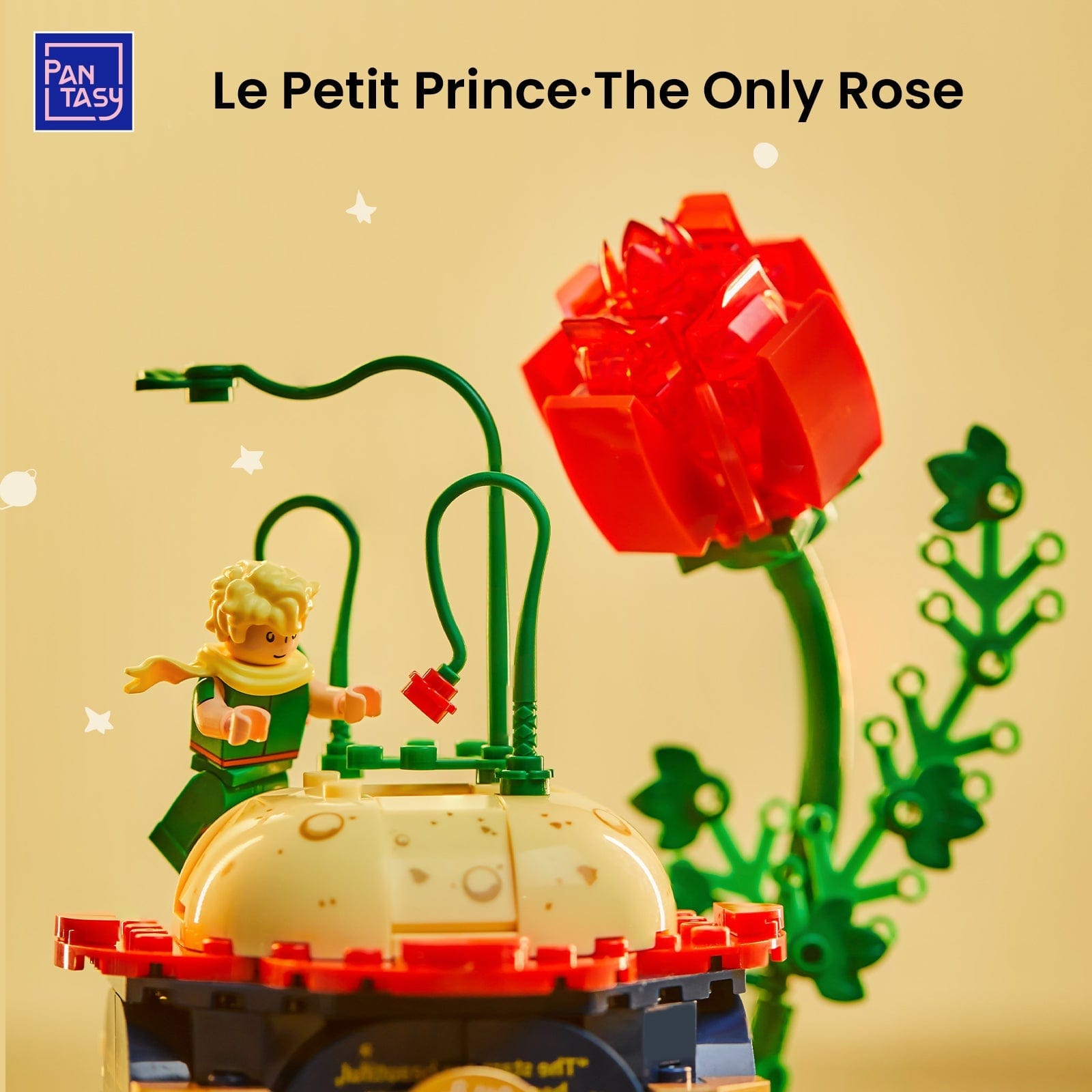 Pantasy Little Prince and Roses Building Block Toys Gift for Kids and Adults - Image 2