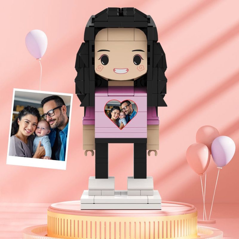 Valentine’s Day Gifts Custom Brick Figures Personlized Picture Brick Figures