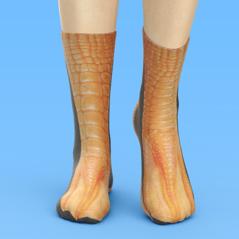 Funny 3D Print Animal Socks Feet Socks Funny Socks Gifts – Duck Claw