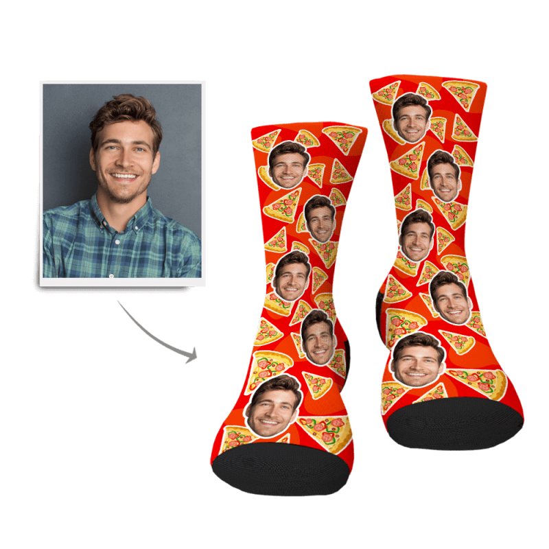 Gifts For Pizza Lovers Custom Socks Christmas Gift