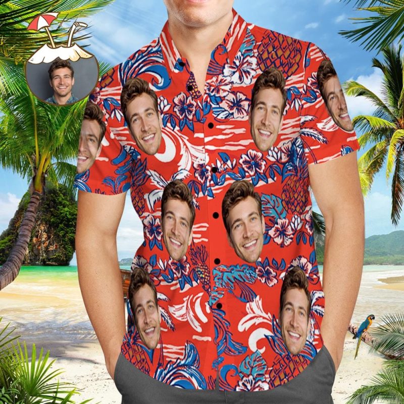 Personalized Hawaiian Shirt Vintage Hawaiian Shirts Anniversary Gift For Him