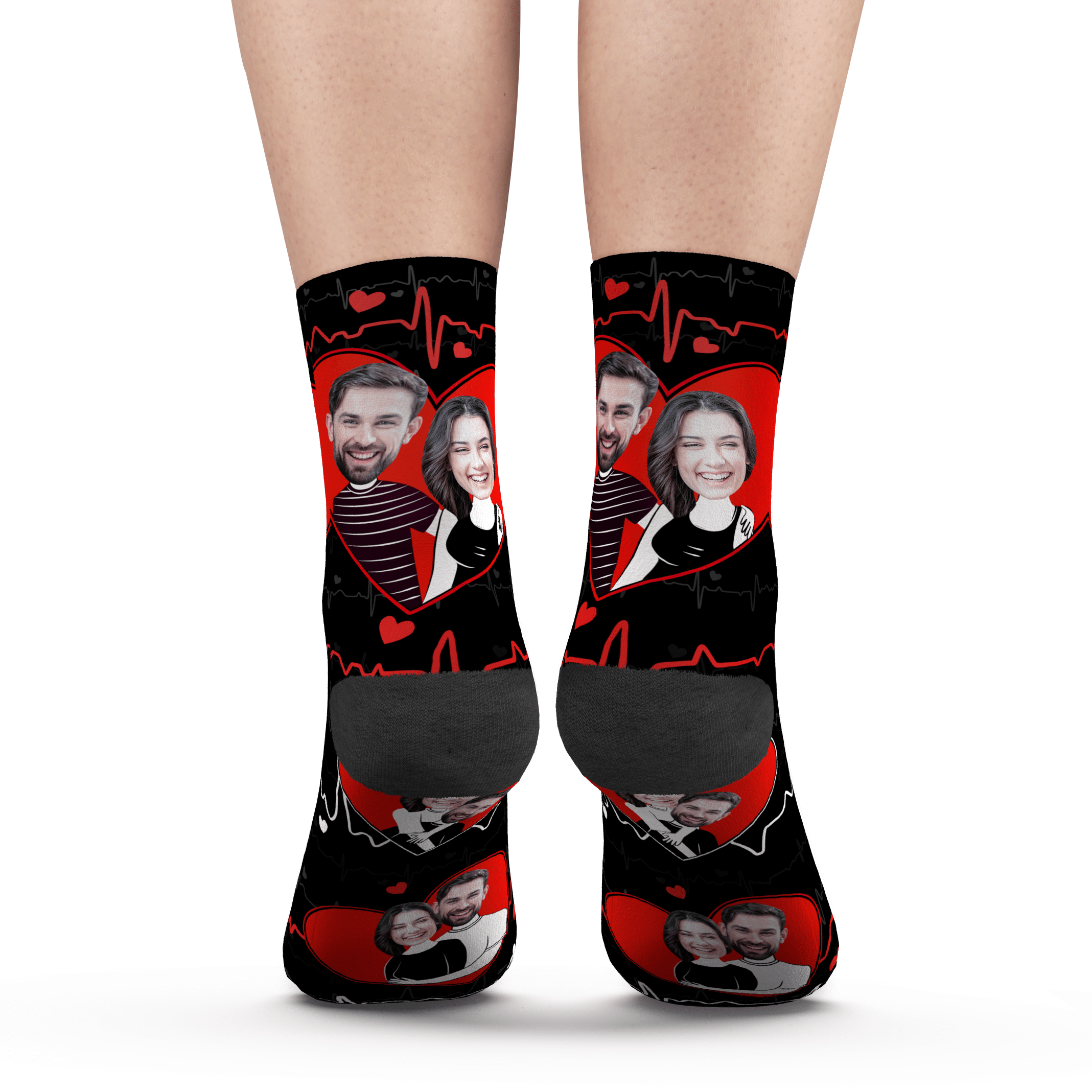 Personalized Photo Socks Valentines Gift For Couple Anniversary Gift - Image 2