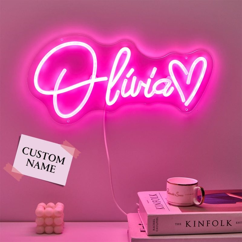 Custom Neon Lamp Personalized Name Neon Sign Adjustable Lamp Creative Decor for Bedroom