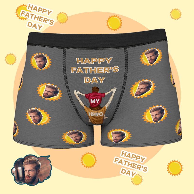 Custom Face Men’s Boxer Best Father’s Boxer Briefs