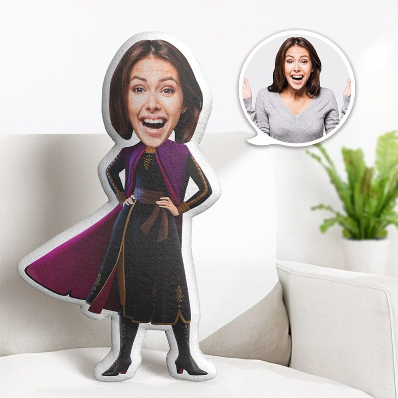 Custom Face Pillow Personalized Photo Pillow Anna MiniMe Pillow Gifts for Her