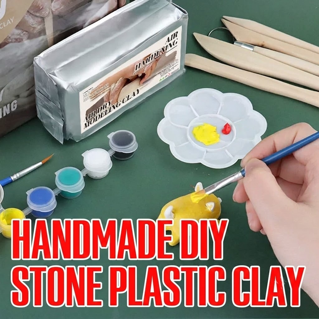 No-Bake DIY Air-Dry Pottery Clay EN71 Standard Sculpting Kit - Image 2