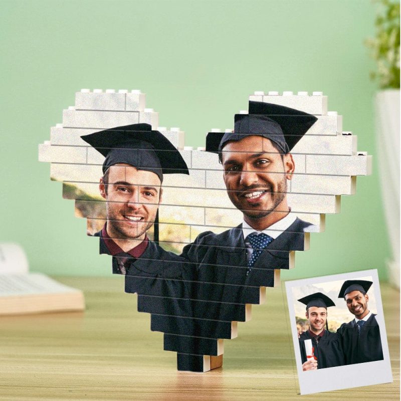 Custom Photo Building Brick Personalized Block Graduation Gifts for Friends