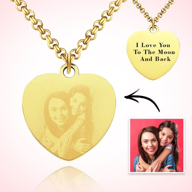 Photo Heart Necklace Mother‘s Day Gifts Gifts for Mom