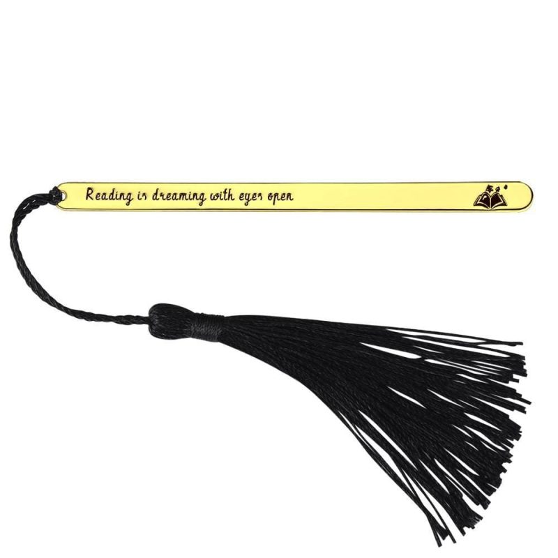 Engraved Bookmark with Tassel Back to School Gifts for Students