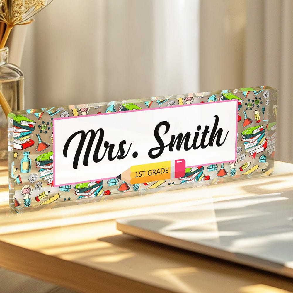 Personalized Teacher Desk Name Plate Teacher Gifts - Image 5
