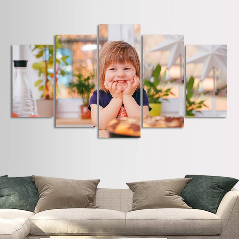 Family Gift Photo Canvas Print Gifts For Kid – 5pcs