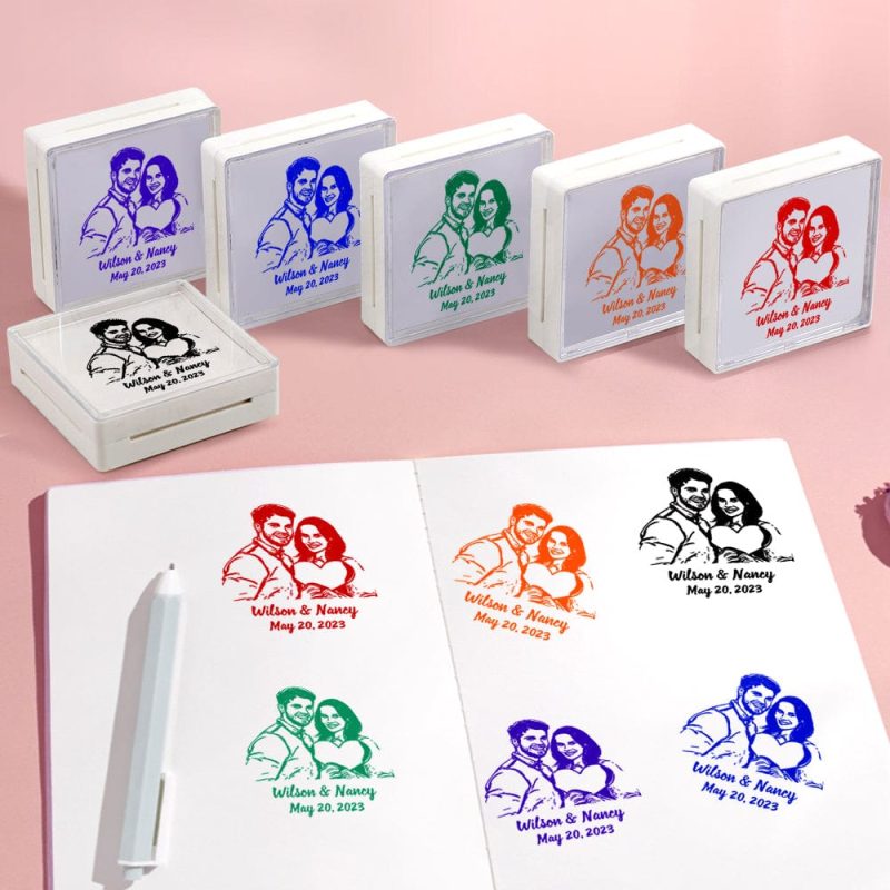 Custom Portrait Stamps Personalized Funny Stamp Gift for Birthday or Wedding