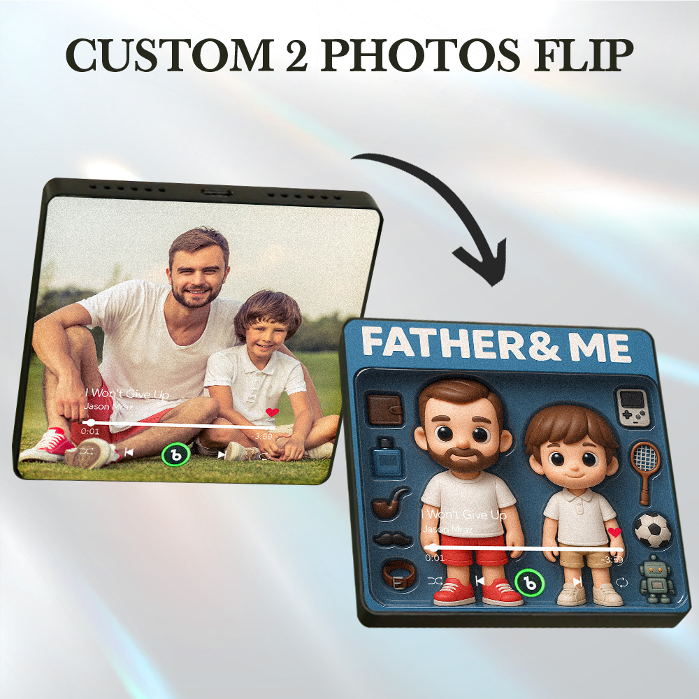 Custom Music Fridge Magnet Cartoon Photo Lenticular Gift - Image 2