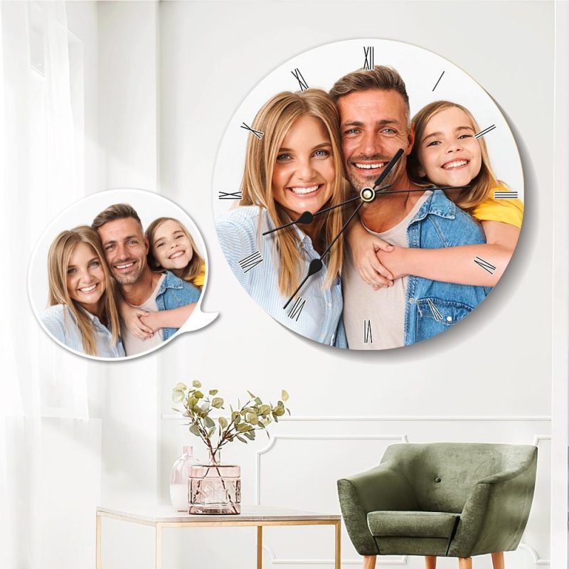 Custom Clock Custom Wall Clock Father’s Day Gift For Dad – 25*25cm