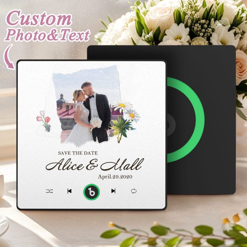 Music Fridge Magnet Custom Gift for Couples Personalized Music Magnets Can Play Songs Wedding Gifts