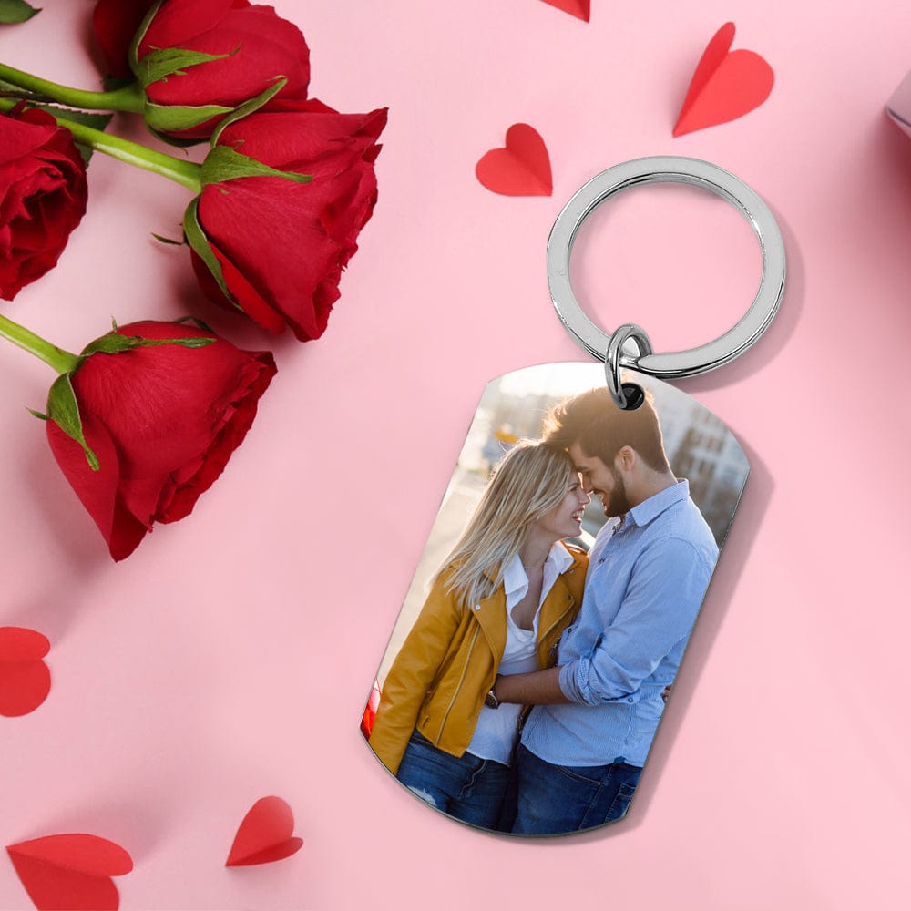 Drive Safe Handsome Custom Keychain with Photo Gifts for Men - Image 2