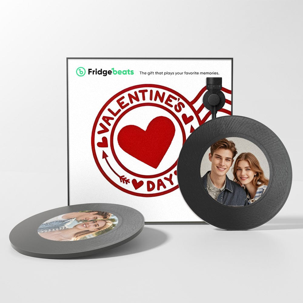 Custom Music & Photo Fridge Magnet Can Customize 1-6 Vinyl and Songs - Image 2