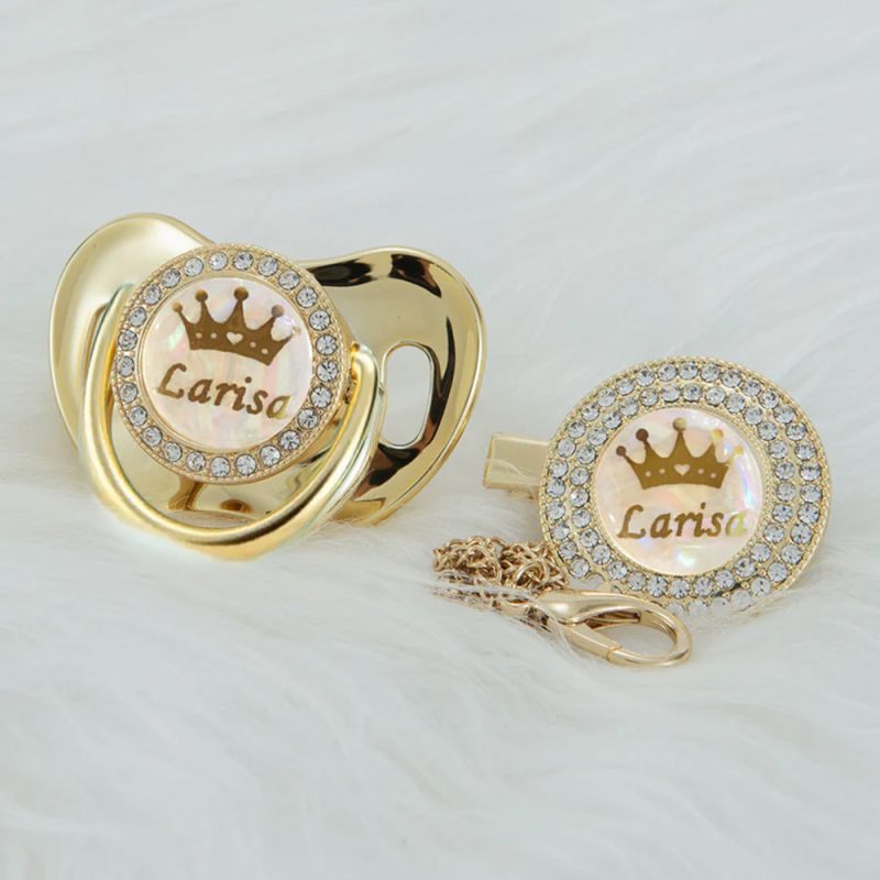 Personalized Name Exquisite Handmade Pacifier Gift for Your Little One