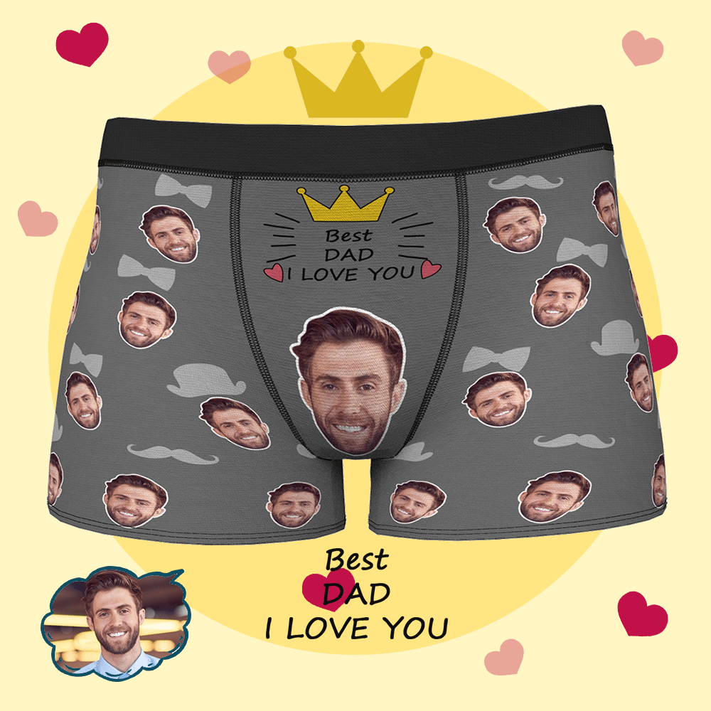 Custom Boxers for Him - Best Dad I Love You