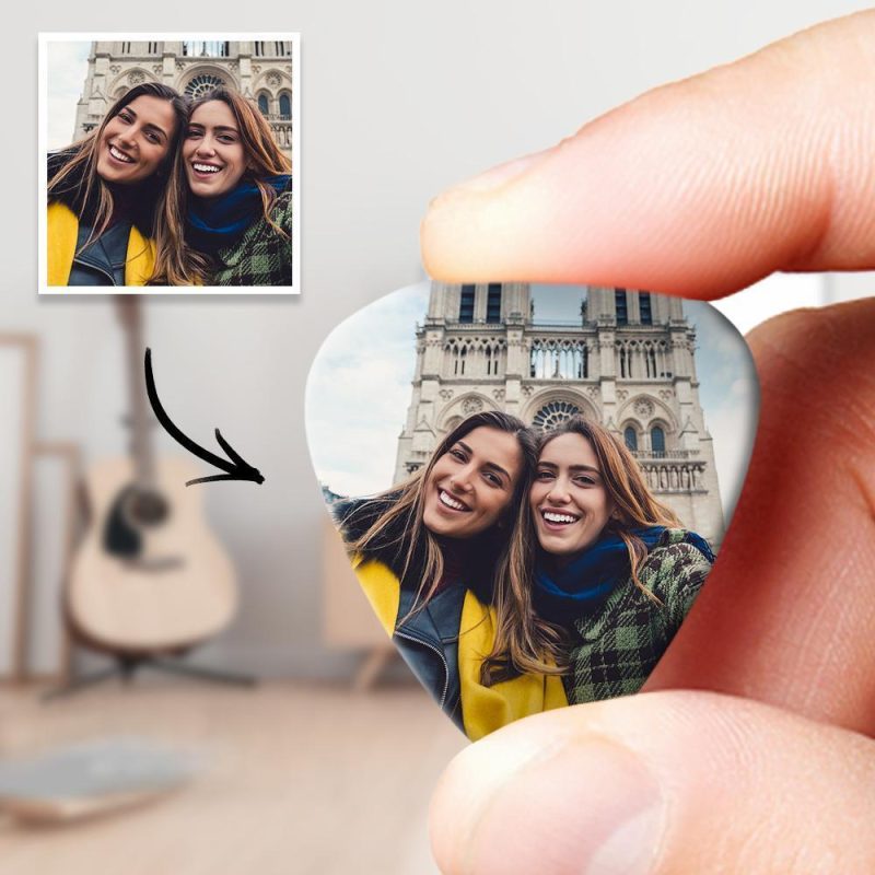 Best Friend Gift Photo Guitar Pick Birthday Anniversary Present – 12pcs