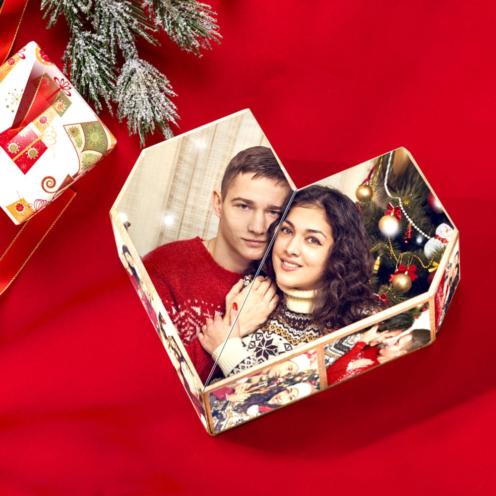 Custom Photo Rubic's Cube Multiphoto Colorful Wooden Rubic's Cube Christmas Gifts For Couple - Image 2