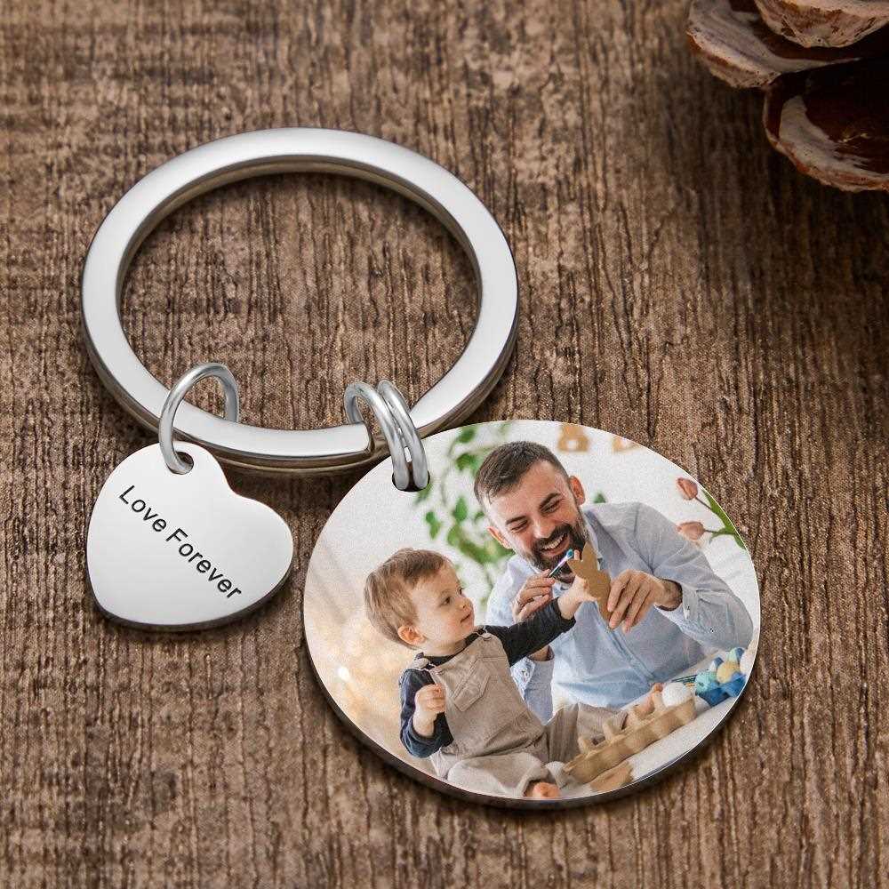 Personalized Calendar Keychain Picture Keychains Anniversary Gifts for Dad - Image 2
