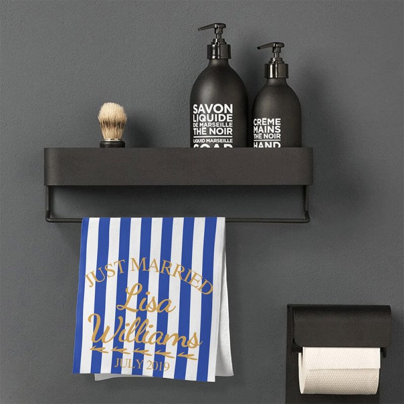 Personalised Towel With Names and Date Wedding Gifts