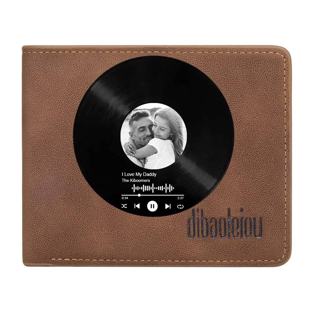 Custom Photo Wallet with Spotify Music Father's Day Gift - Image 2