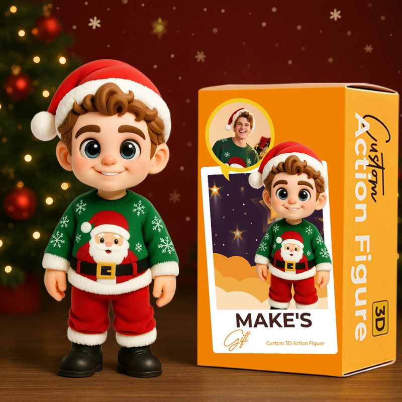 Custom Photo Toy Figure 3D Mini Figures for Dad Blind Box Best Gift