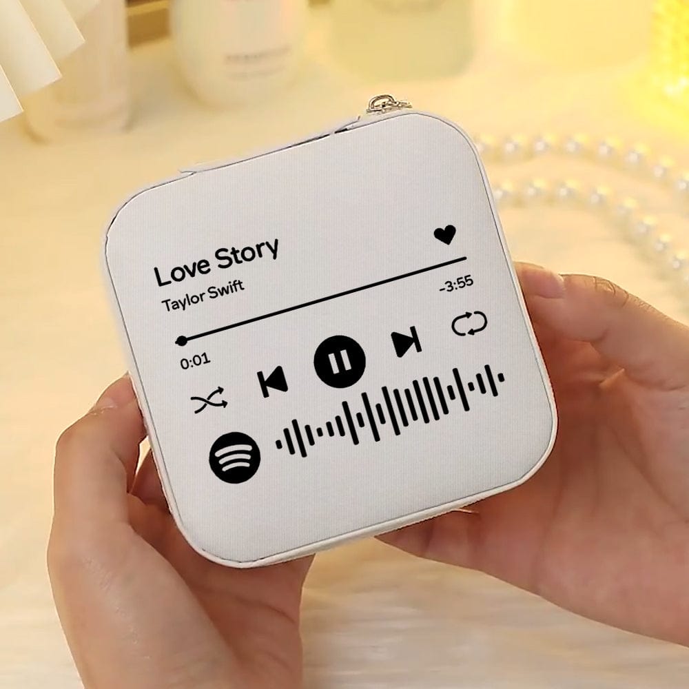 Personalized Spotify Jewelry Box Custom Jewelry Organizer Storage Gift for Her - Image 3