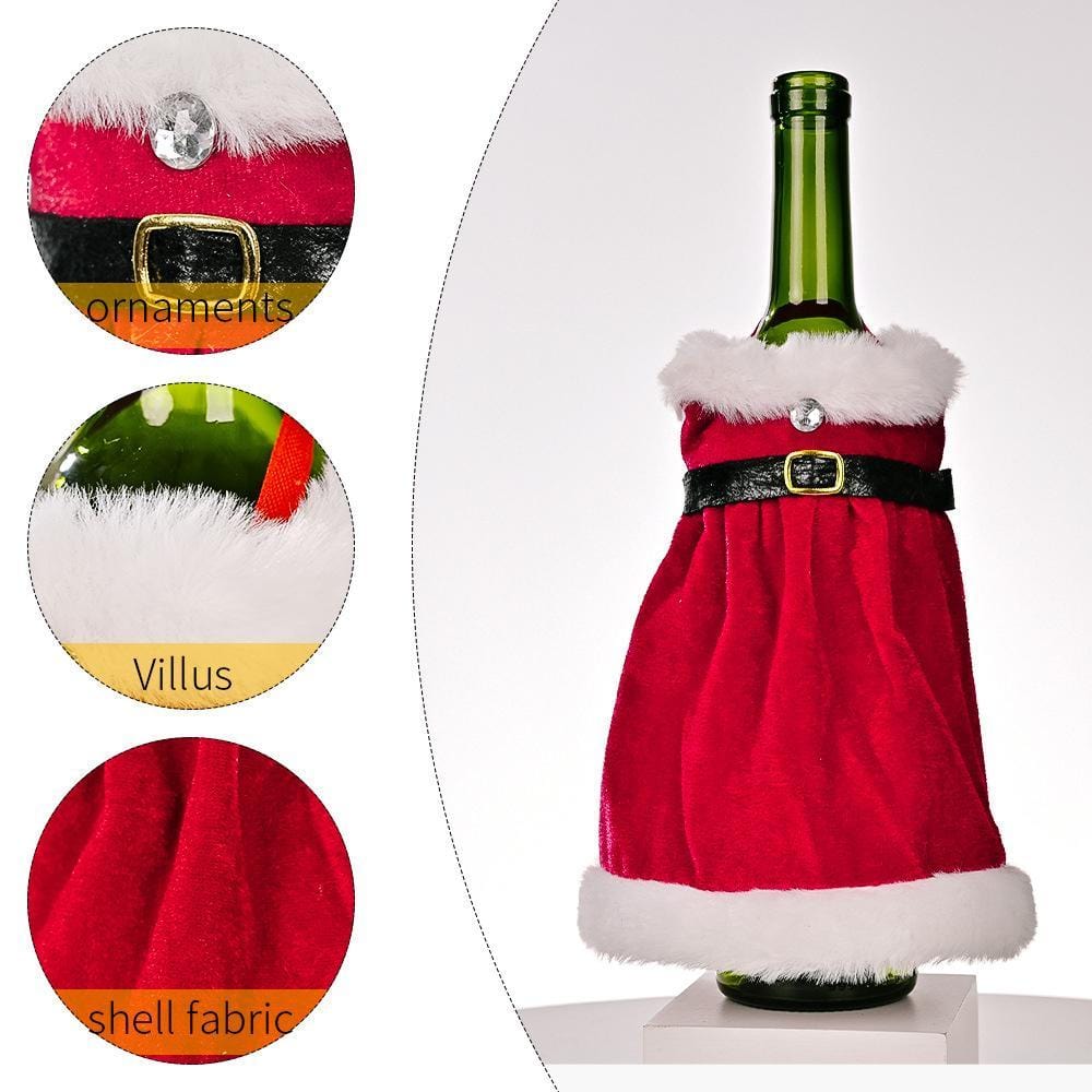 Christmas Wine Bottle Cover Bottle Dress Gift for Her - Image 2