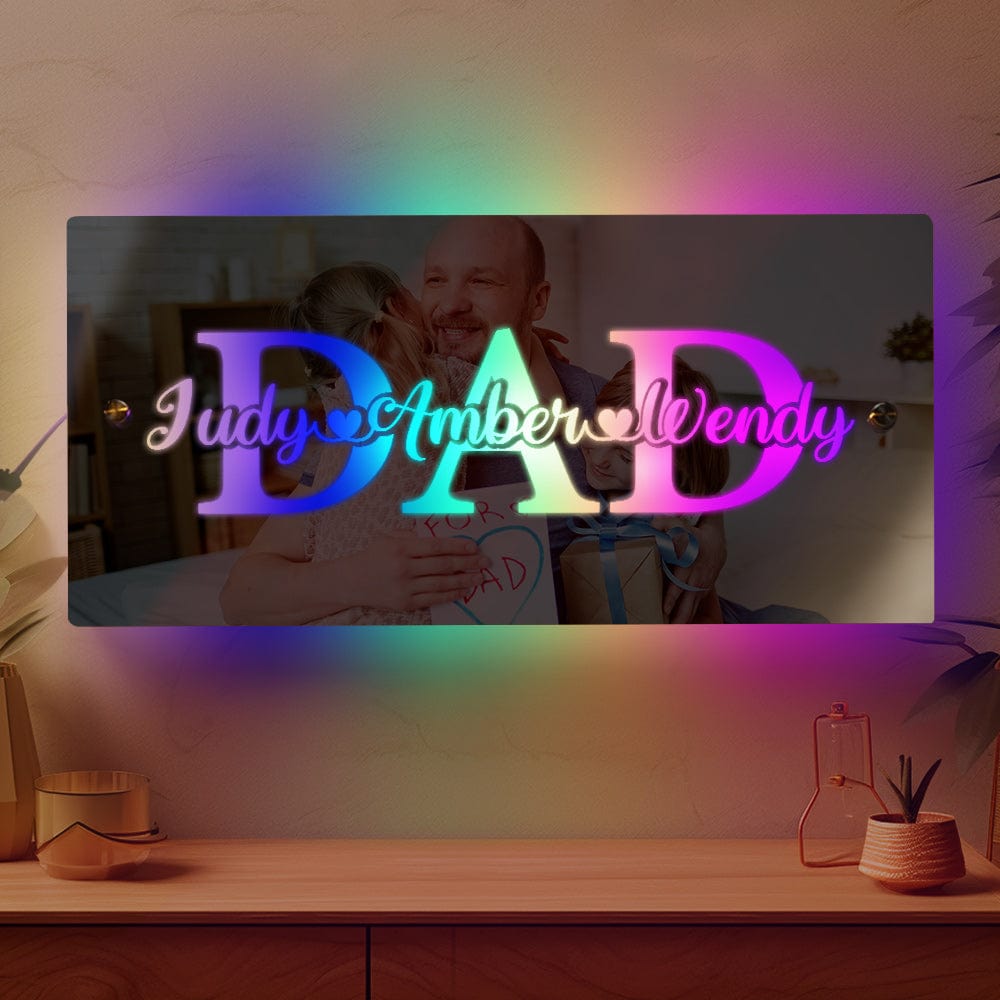 Custom Name Mirror Light Father's Day Creative Gift - Image 4