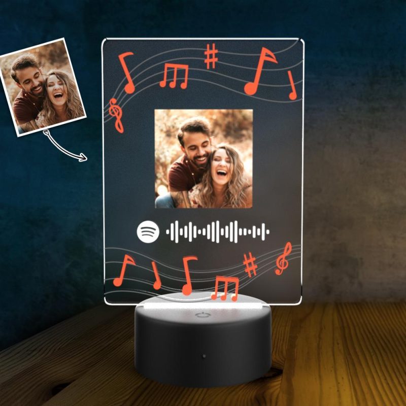 Custom Music Song Plaque LED Lamp Song Lamp