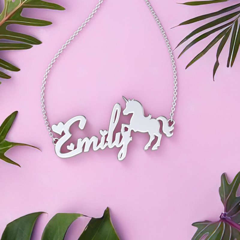Custom Name Bracelet Maiden and Unicorn Bracelet Gift For Her