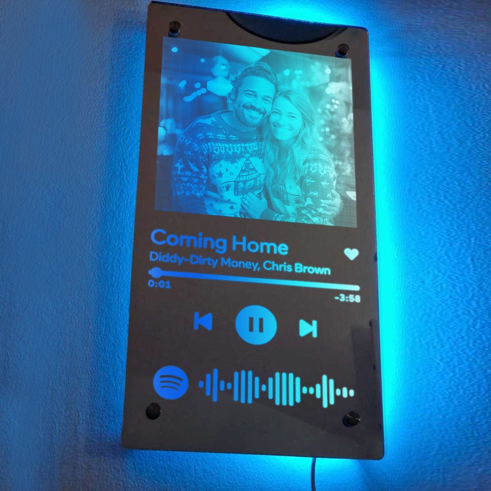 Scannable Spotify Code Personalized Mirror Light Couple Gift - Image 2