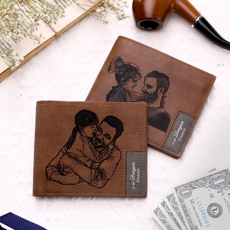 Men’s Custom Photo Engraved Wallet