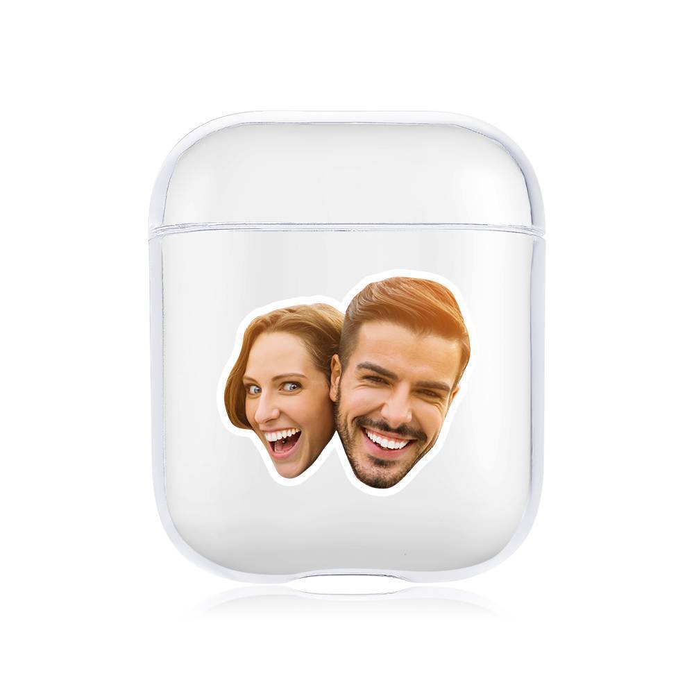 Custom Photo Earphone Case for AirPods Couple's Gift Transparent - Avatar - Image 2