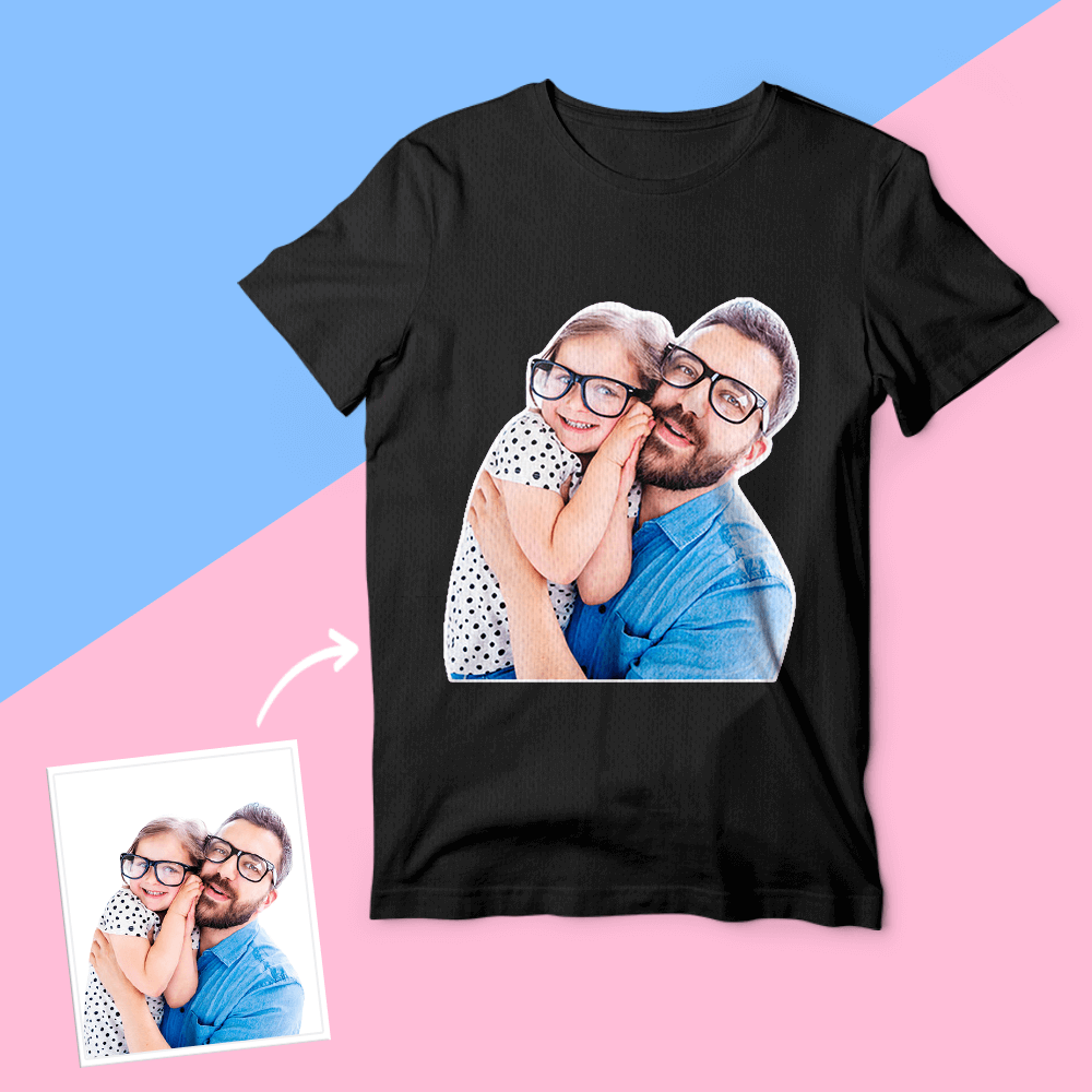 Father's Day Shirts Custom Photo T-shirt Gift From Daughter Father's Day Gifts - Image 2