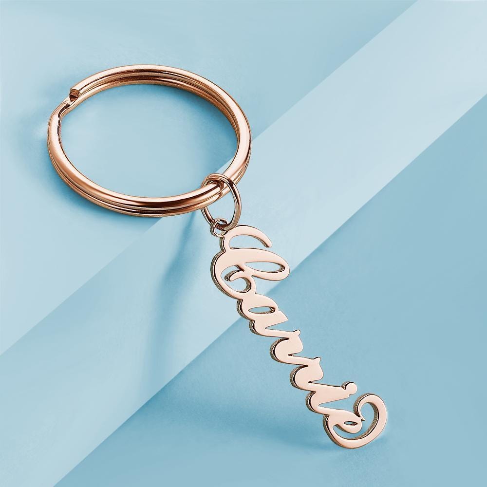 Name Keychain Custom Keychain Custom Valentines Day Gifts