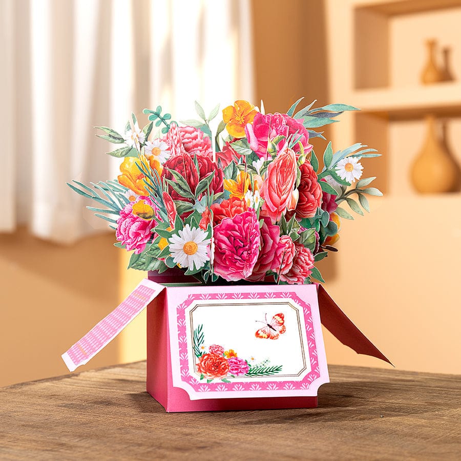 Carnation Flower Pop Up Card Mother's Day Card